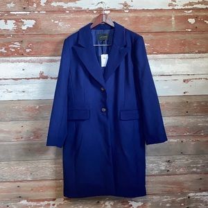 Banana Republic Factory Blue Pea Coat